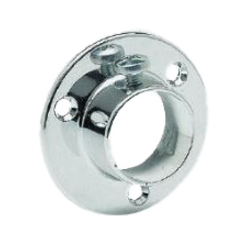Support latéral tube rond chromé Ø 25 mm MANART - M724/25CR