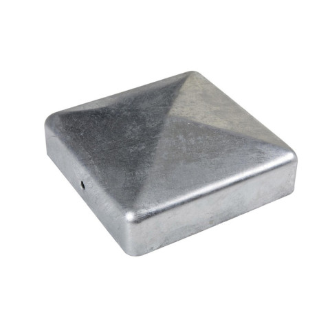 Chapeau tête de diamant inox pour poteau 90x90mm