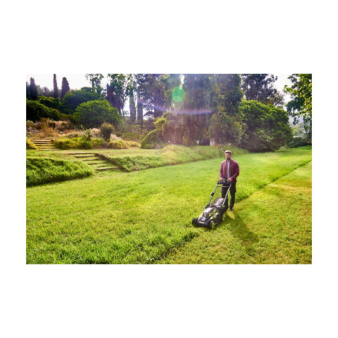 Tondeuse tractée ryobi 36v brushless coupe 51 cm - 1 batterie lithiumplus 6,0ah - 1 chargeur rapide 1,7a - ry36lmx51a-160