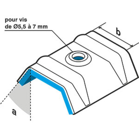 Cavalier bac acier SCELL-IT Type E1- Gris beige RAL7006 - Sachet de 100 - CAV-TE1-7006