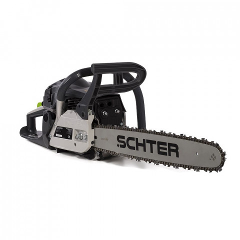 Tronçonneuse thermique à chaîne 52cc schter guide 46 cm       gris