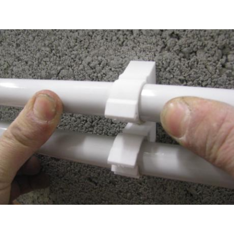 Fixation de tube multicouche ING FIXATION Tub-ring double Ø 26 mm - Boîte de 40 pièces - A315240