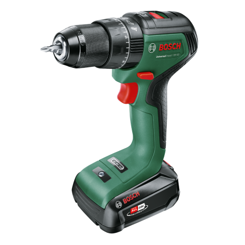 Perceuse à percussion universal impact 18v-60 - bosch - avec 1 batterie 2ah - coffret - 06039d7101