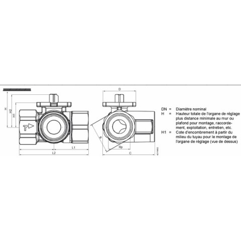 Vanne bs 3v f1 1/4 kvs16 - siemens : vbi61.32-16