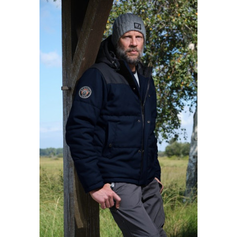 Gilet bosseur bear - bleu marine/noir - 3xl - 11724-018