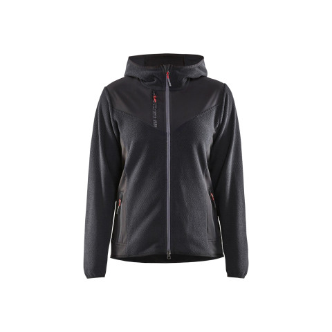 Veste tricotée softshell à capuche femme 59412536 - Couleur au choix