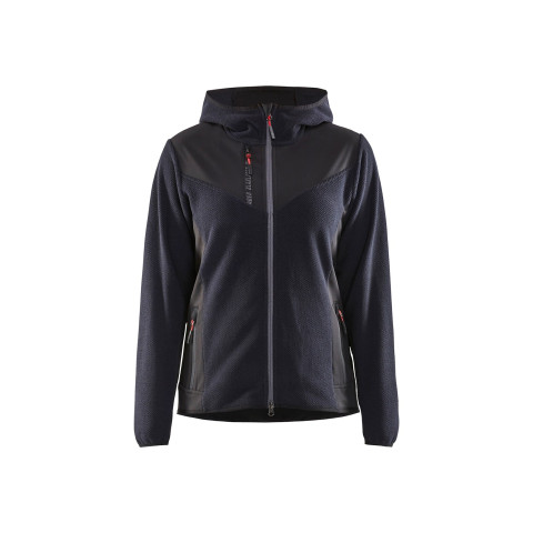 Veste tricotée softshell à capuche femme 59412536 - Couleur au choix