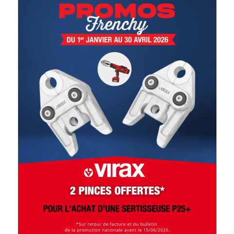 Sertisseuse Viper® P25+ avec 2 batteries 18V 3AH + 1 chargeur 253261 Virax