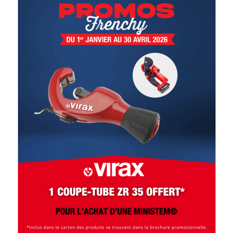 Ministem cintreuse 18v 12-14-16-18-22mm - 251778 - virax