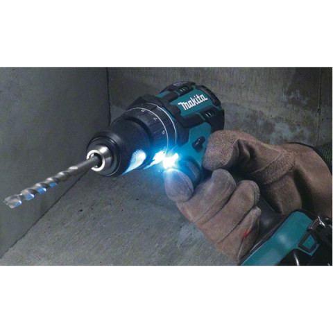 Perceuse visseuse à percussion 18v li-ion ø13 mm makita - sans batterie - dhp480z