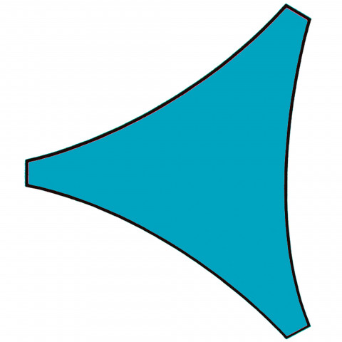 Voile d ombrage triangle azur 3,6m x 3,6m 3,6 m