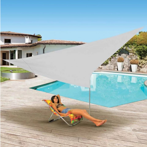 Voile d'ombrage triangulaire 5 x 5 x 5 m Ose (couleur au choix)