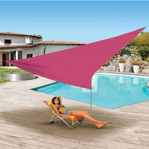Voile d'ombrage triangulaire 5 x 5 x 5 m Ose (couleur au choix)