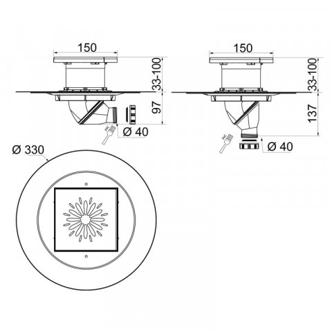 wirquin wirquin 180530 siphon de sol pour douche a l italienne express eau distriartisan