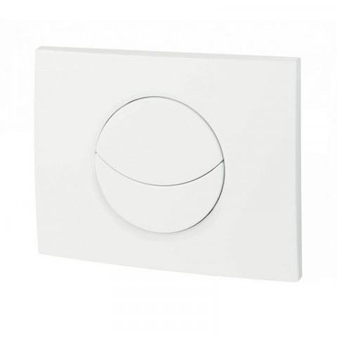 Wirquin - 195954 - plaque de commande double chasse pour wc suspendu lune blanche