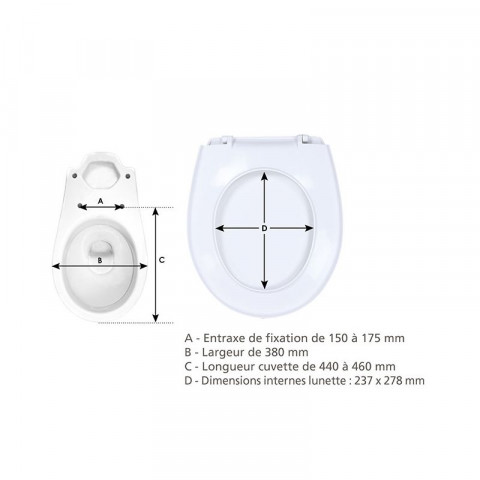 Wirquin - 205882 - abattant wc thermoplastique