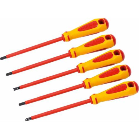 Jeu de 5 tournevis Fente et Phillips isolés 1000V SAM - ZTBPJ5