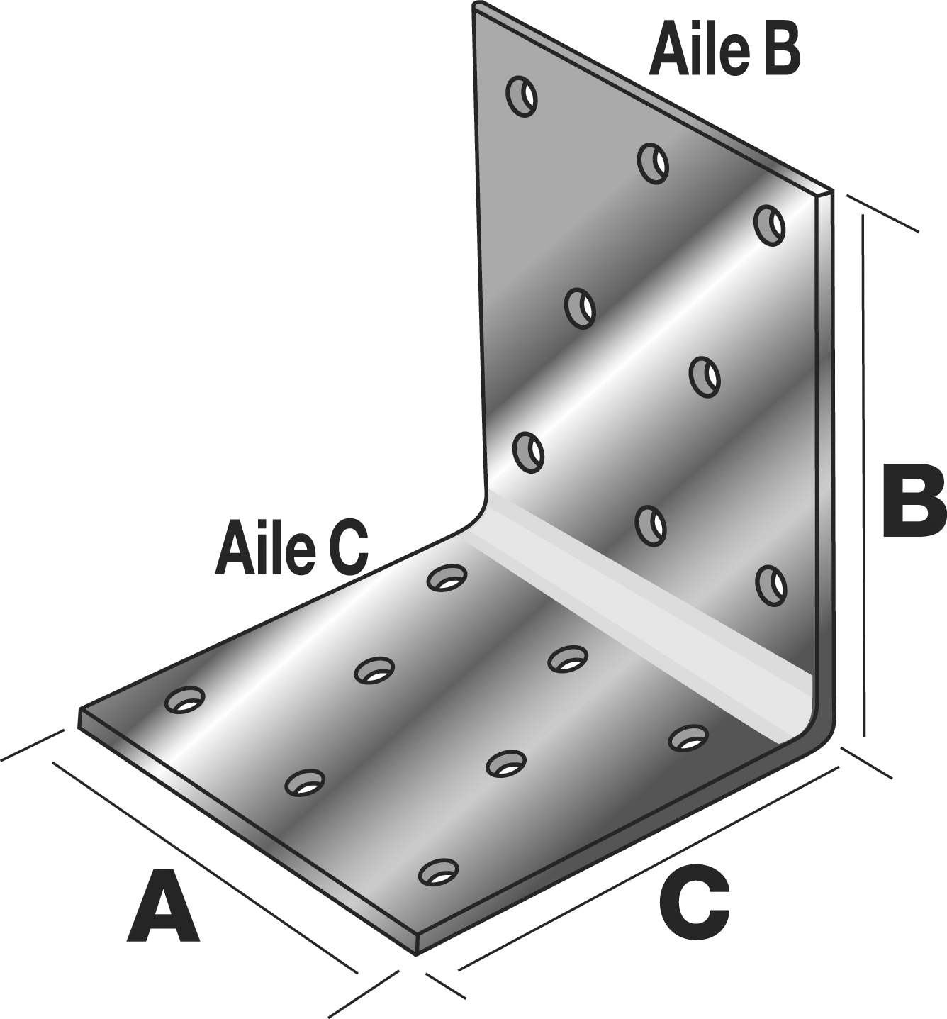 Simpson Equerre  de structure en inox 2 5 mm d paisseur 